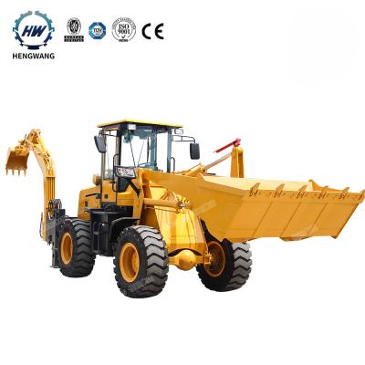 China 2.5 Ton Backhoe Loader Excavator 4x4 Backhoe Loader Chinese Backhoe Small Wheel End Loader Backhoe Loader Digger for sale