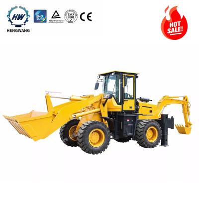 China Construction worksÂ   Hengwang mini backhoe loader for sale tractor with rear backhoe loader and hoe loader backhoe for sale