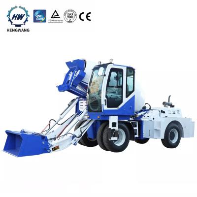 China Garment Shops Hengwang HWJB350 Cement Small Mobile 4 Cubic Meter Mini Automatic Concrete Mixer Truck Maker for sale