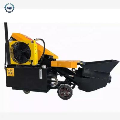 China Mini Contraction Construction Material Stores Movable Concrete Pump Machine Plunger Pump Concrete Pump Variable Portable Diesel for sale