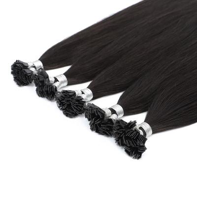 China Pre Bonded Straight Straight Virgin Human Hair Keratin Fusion Hair Extensions Pre Bonded Flat Tip Long Hair Tip Extensions for sale