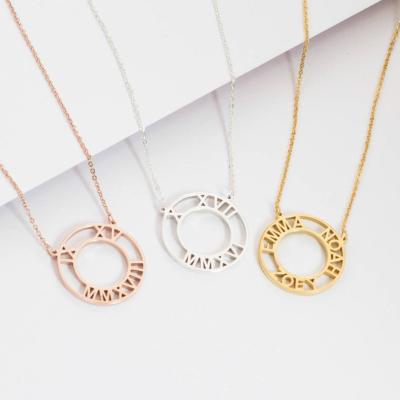 China Casual / Sporty Fast Delivery Factory Wholesale Personalized Roman Numerals Necklace for sale