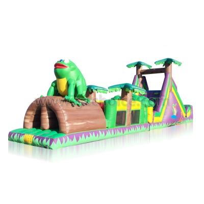 China Outdoor Funny Sport Games Outdoor Obstacle Course Challenge Bounce House Inflatable Obstacle Course for sale