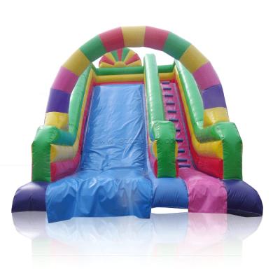 China Outdoor Funny Inflatable Rainbow Inflatable Water Slide Kids Playground Magic Slide For Sale for sale