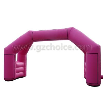 China Guangzhou Good Price Pink PVC Wedding Inflatable Arch Tent Commercial CHOICE Inflatable Arch Door for sale