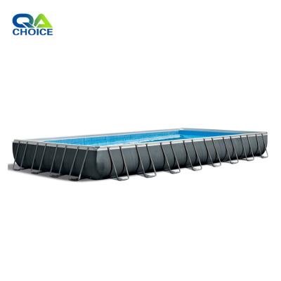 China PVC Guangzhou PVC Choice Amusement Plato Material Inflatable Blue Round Swimming Pools for sale