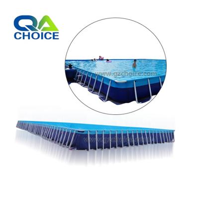 China PVC Adult Swimming Water Pool For Family Metal Frame Swimming Pool for sale