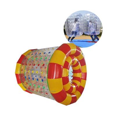 China Colorful Toy Inflatable Water Roller Rolling Inflatable Ball Water Walking Zorbing Ball for sale