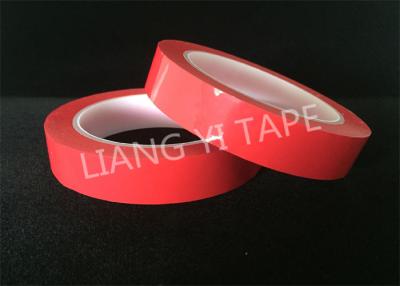 China Acrylic Adhesive Red color paper splicing tape With Polyester Mylar Film for sale