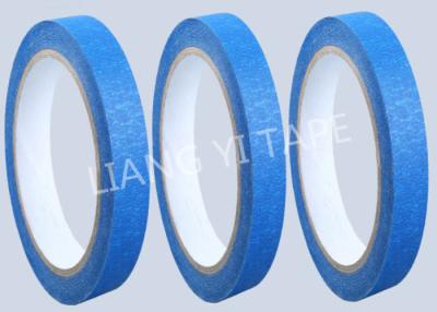 China Blue Heat Resistance Paper Masking Tape For Masking Surface During Painting for sale