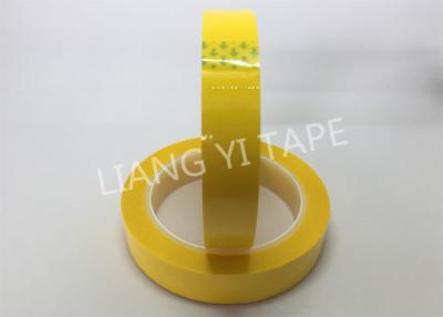 China SGS 66m Film die van de Lengte de Gele Polyester Zelfklevende Isolatieband steunen Te koop