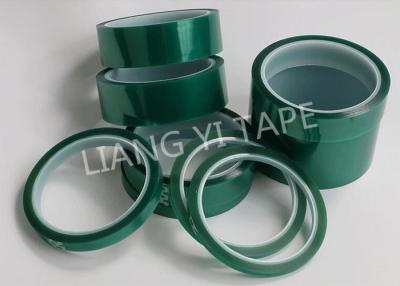 China Heat Resistant PET Film Backing Green Insulation Tape 0.055mm for sale