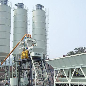 China Construction worksÂ   HZS35 Prepared Concrete Plant Small Vniversal Concrete Batching Mixer for sale