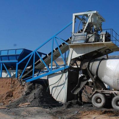 China Construction Industry Mini Portable Concrete Batching Plant Mini Concrete Mixer for sale