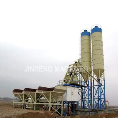 China Construction worksÂ   HZS50 Mobile Concrete Batching Plant for sale