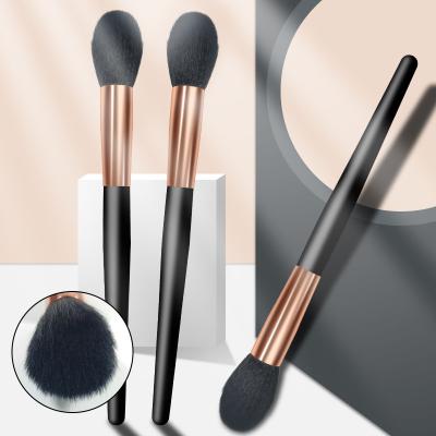 China Custom Smudge Brush Makeup Powder Foundation Blush Sweep Vegan Makeup Brushes Single Private Label for sale