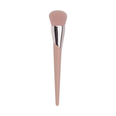 China Custom Logo Makeup Brush Professional Single Smudge Brush Pink Blush Brush For Eyeshadow Foundation Powder Blush for sale