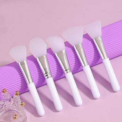 China Custom Logo Cosmetic Tool DIY Clay Apply White Silicone Face Mask Brush Beauty Care Makeup Tools for sale