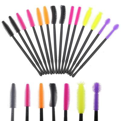 China Beauty Care Makeup Tools Disposable Eyelash Brush Mascara Magic Wands Silicone Eyelash Extension Brush Eyelash Makeup for sale