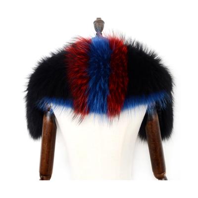 China Real logo custom fashion fox fur classic warm knitting collar for garment for sale