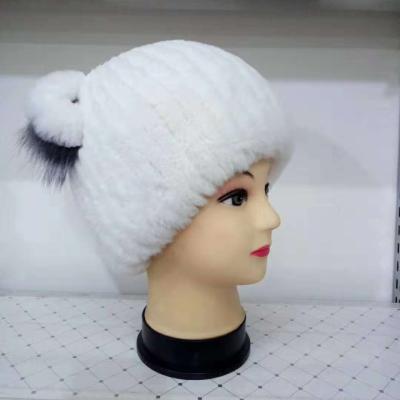 China New 2020 COMMON Luxury Furry Cow Print Rabbit Hair Fur Bucket Hat / Winter Hat For Women Winter for sale