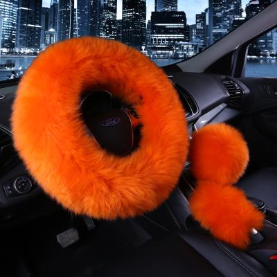 China FX-M-013 Fashion \Winter Colorful \Winter Comfortable\Durable Universal Plush Fur Plush Fur Steering Wheel Cover Long for sale