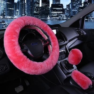 China Fashion \ steering wheel cover good feel good long comfortable \ durable woolen car men and women keep warm in the winter for sale