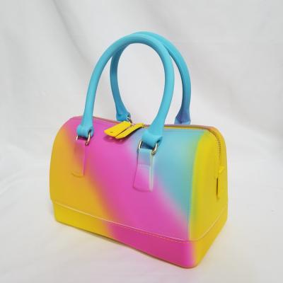 China New high quality rainbow color matching high-end women's handbag dinner in autumn and winter for sale