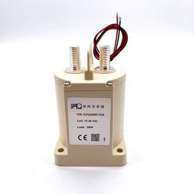 China DC Contactors 12Vdc-100V 300A High Voltage Current Relay Control Industrial Electrical Equipment EVQX300 for sale