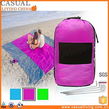 China Lightweight Waterproof Compact Outdoor Beach Picnic Camping Escape Sand Blanket Mat for sale