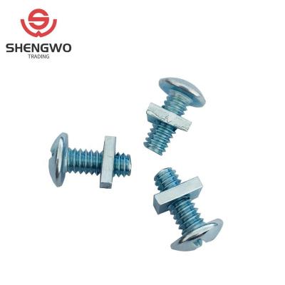 China Factory Supply Steel Roofing Bolts Cross Head With Square Nuts for sale