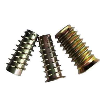 China Self Tapping Furniture Fittings Heavy Industry Threaded Inserts Wood Insert Nut for sale