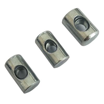 China Heavy Industry Barrel Cross Finger Slotted Furniture Nut for sale