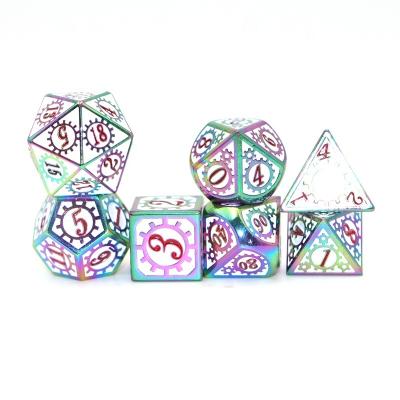 China Polyhedron 16mm d&d polyhedron 16mm d&d dice set 7pcs RPG custom dice set for sale