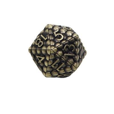 China Board Game Dnd Polyhedral Dice Set Custom 7pcs RPG 16mm Dice Set Polyhedral Dice Metal for sale