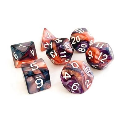 China Dnd Dice Acrylic Dies Set Dnd D&D Dies Opp Bag Resin Polyhedral 4 Colors DND Guaranteed 10 Sets 16mm CN; Round YSA-2 Yusun from GUA for sale