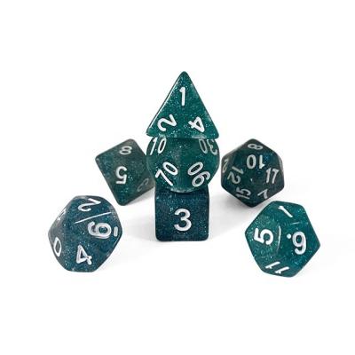 China Dnd NC 10 Dice DND Board Game Glitter Dice Opp Bag Acrylic Resin 16mm 4-20sides Guaranteed; Round YSA-1 Yusun from GUA for sale