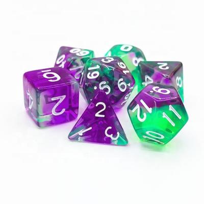 China Dnd Dies RPG Polyhedral Transparent dnd Acrylic Dice for sale