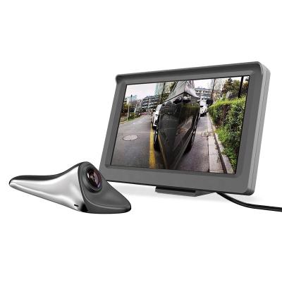 China Waterproof factory 5 inch screen with shark fin blind spot mirrors for cars electronic rear mirror car security camera for sale