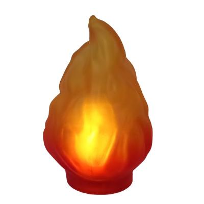 China Matte Surface 20cm Pointed Orange Color Rock Light Lighting Lamp Led 9pcs for sale