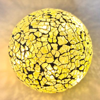 China Pointed Mosaic 9cm Lighting Ball Warm White Color Lamp Led Mosaic 5pcs Remote Control for sale