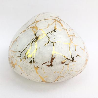 China Brilliant Lighting Multi Pointed Stone Color Cut Rock Light Lamp Led Gold Silvery 1pc for sale