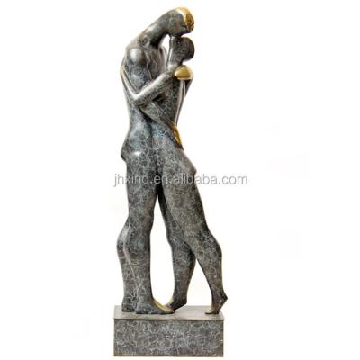 China Europe True Love Couple Figurine Bronze Sculpture for sale