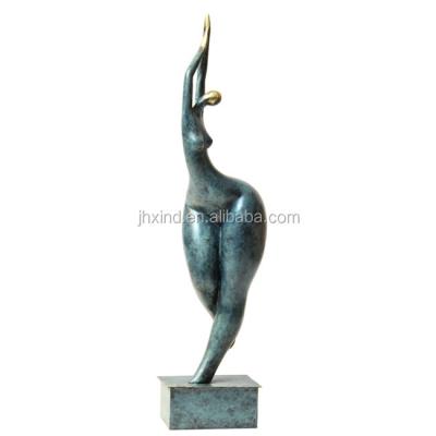 China Europe Customized Modern Design Metal Dancing Girl Abstract Bronze Sculpture for sale