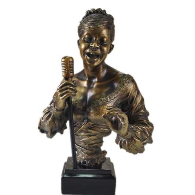 China Life Size Musician Resin Figurine Bust Fine Workmanship Europe Sculpture Musician Sculpture for sale