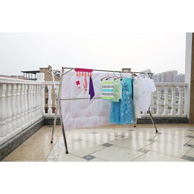 China Household Eco - Friendly Stainless Steel Material Hanging Clothes Garment Drying Rack for sale