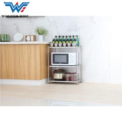 China Viable Microwave Oven Metal Kitchen Storage Rack Rack for sale