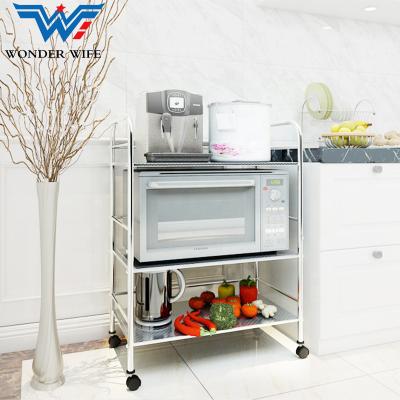 China Multifunctional Viable Household Bathroom Shelf Storage Cabinet Spice Kitchen Organizer Storage Holders and Racks for Non-Folding Rack for sale