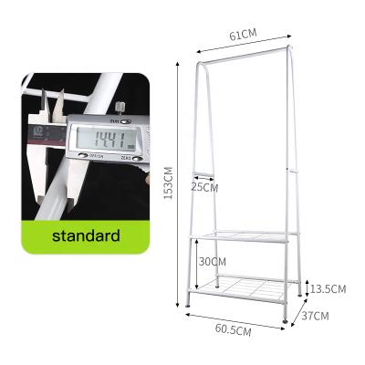 China Durable Double Pole Movable Clothes Airer , Clothes Drying Rack Display Hanger for sale