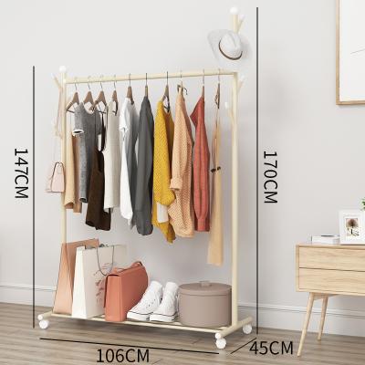 China Sustainable Hanging Cloth Drying Rack Space Saving Clothes Hanging Rack for sale